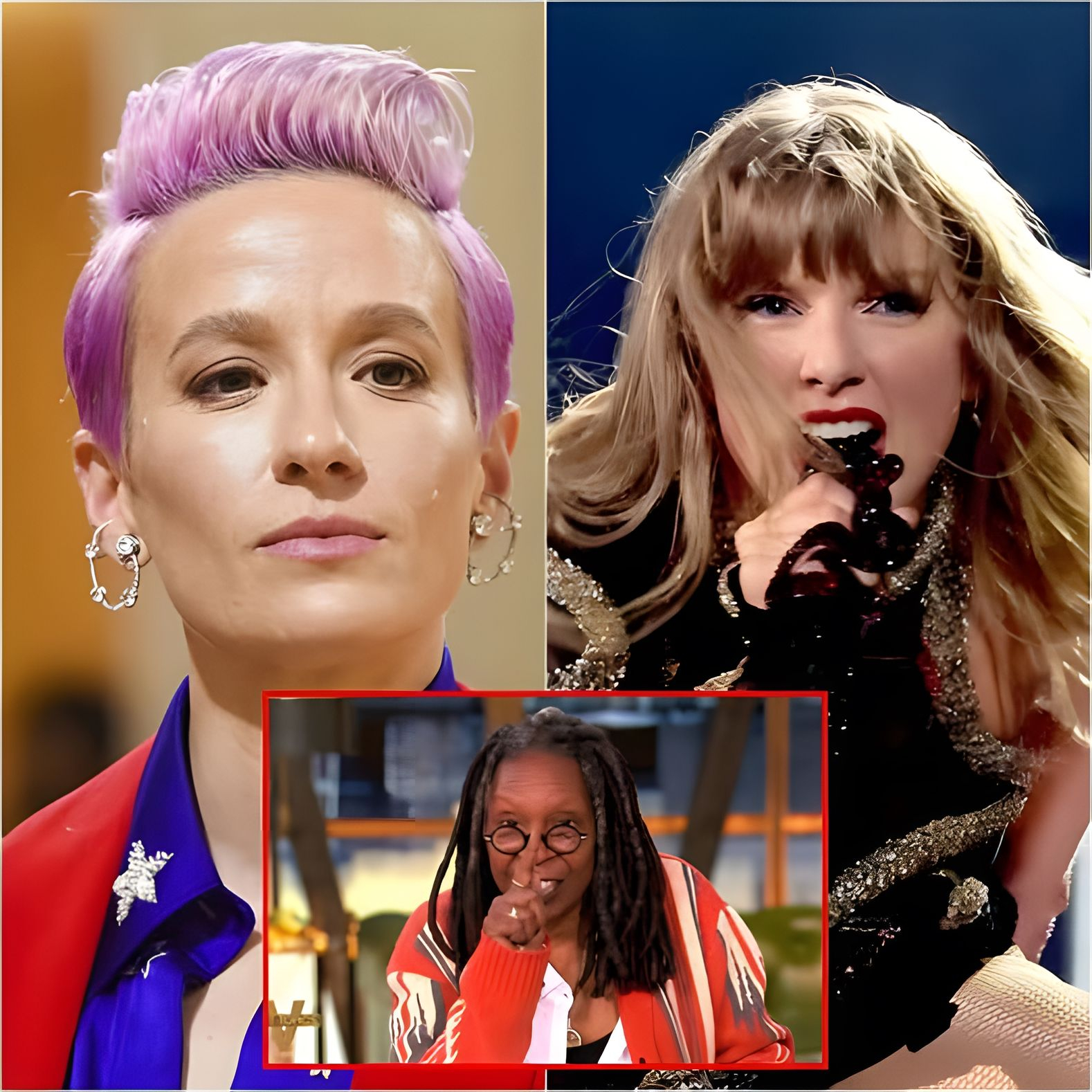 BREAKING NEWS : Stunning Announcement: Whoopi Goldberg, Megan Rapinoe & Taylor Swift Declare They’re Leaving the U.S.! BREAKING NEWS : Stunning Announcement: Whoopi Goldberg, Megan Rapinoe & Taylor Swift Declare They’re Leaving the U.S.!